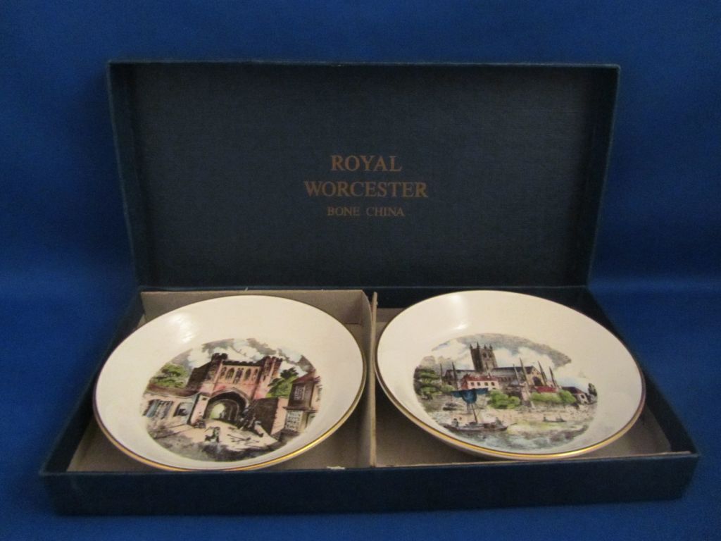 Boxed Royal Worcester Pin Dishes